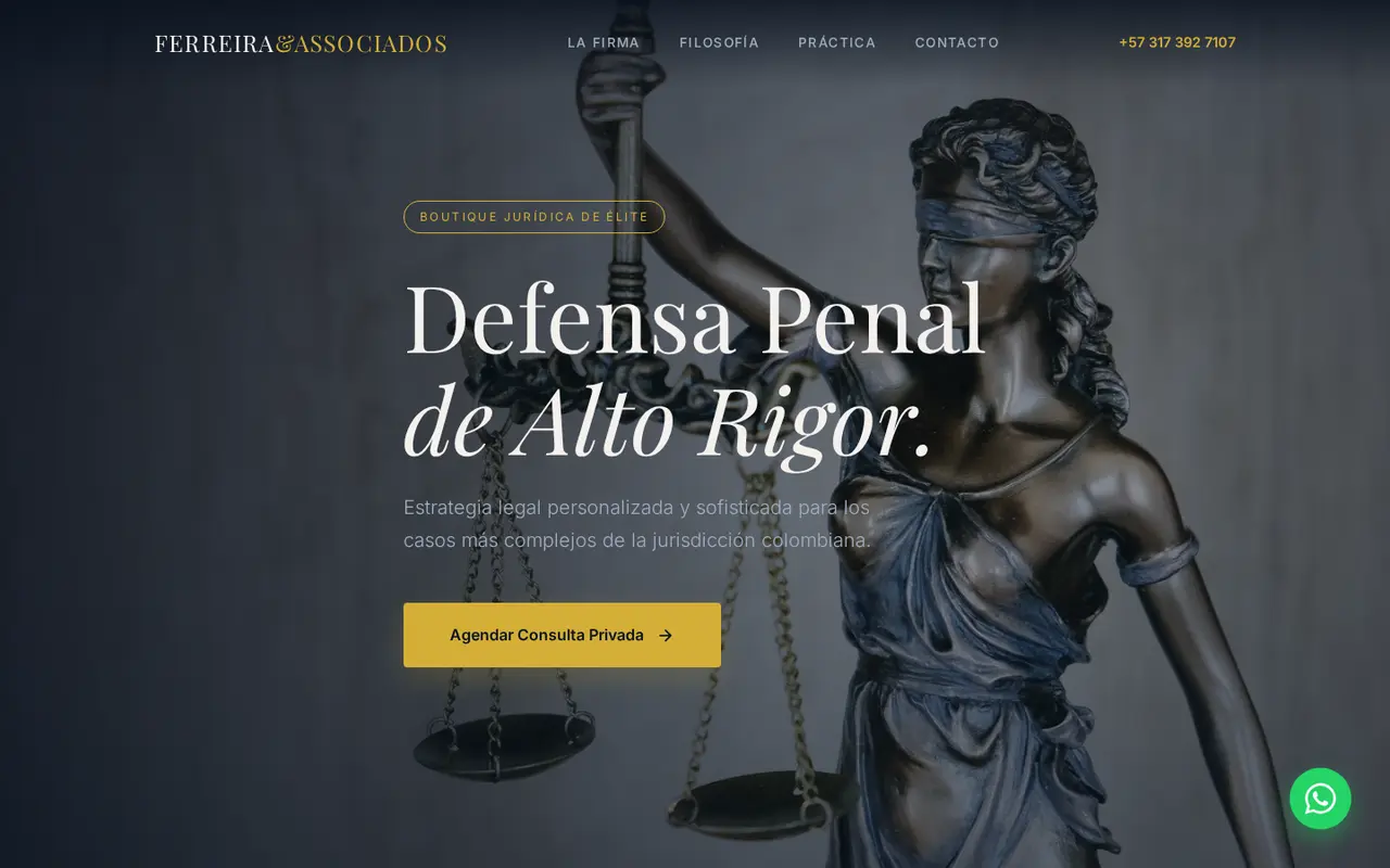 Preview del sitio Ferreira Asociados