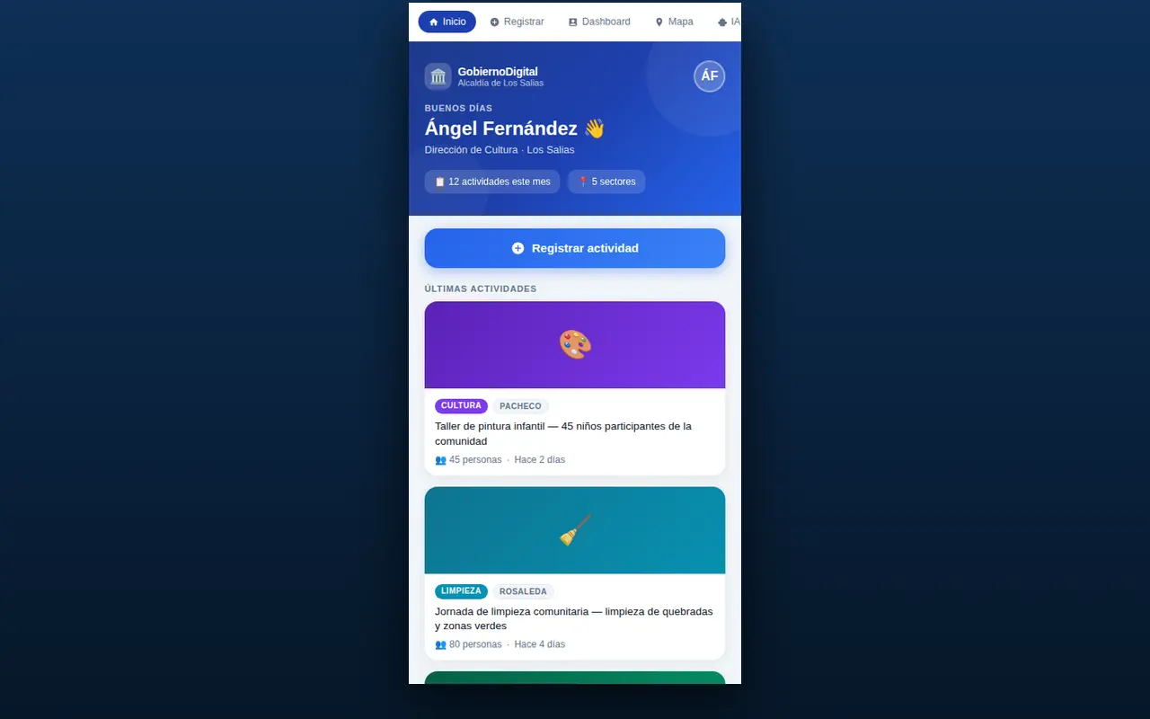 Preview del sitio Alcaldía de Los Salias